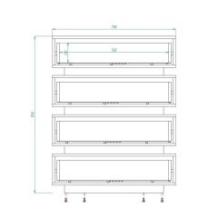 Александрия Комод (ЛДСП дуб сонома/белый бриллиант) в Ревде - revda.mebel24.online | фото 2