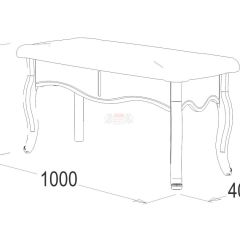 Банкетка 1000 Ольга-10 МДФ в Ревде - revda.mebel24.online | фото 2