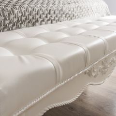 Банкетка Мишель (белый матовый) в Ревде - revda.mebel24.online | фото 3