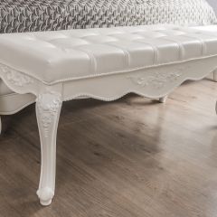Банкетка Мишель (белый матовый) в Ревде - revda.mebel24.online | фото 4