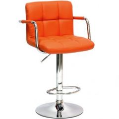 Барный стул Barneo N-69 Kruger Arm Оранжевый в Ревде - revda.mebel24.online | фото