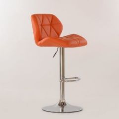 Барный стул Barneo N-85 Diamond оранжевый в Ревде - revda.mebel24.online | фото 2