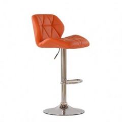 Барный стул Barneo N-85 Diamond оранжевый в Ревде - revda.mebel24.online | фото 1