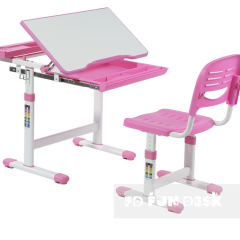 Комплект парта + стул трансформеры Cantare Pink в Ревде - revda.mebel24.online | фото 1
