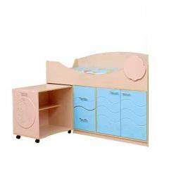 Набор мебели для детской Юниор -12.2 (700*1860) МДФ матовый в Ревде - revda.mebel24.online | фото 4