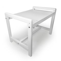 Детский растущий комплект стол и два стула  Я САМ "Лофт" (Белый, Белый) в Ревде - revda.mebel24.online | фото 3