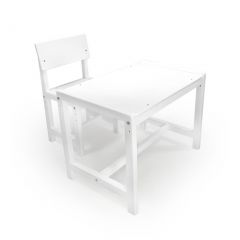 Детский растущий комплект стол и стул Я САМ "Лофт" (Белый, Белый) в Ревде - revda.mebel24.online | фото 1