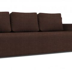 Диван Алиса 4 Shaggy CHOCOLATE - Teos Dark Brown в Ревде - revda.mebel24.online | фото