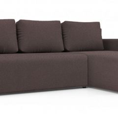 Диван угловой Алиса 3 Bahama PLUM - Teos Dark Brown в Ревде - revda.mebel24.online | фото