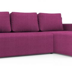 Диван угловой Алиса 3 Shaggy FUCHSIA - TEOS BLACK в Ревде - revda.mebel24.online | фото