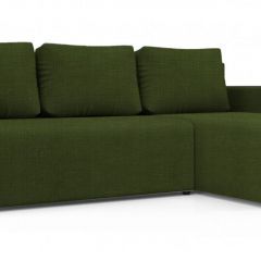 Диван угловой Алиса 3 Vital GREEN - Teos Dark Brown в Ревде - revda.mebel24.online | фото