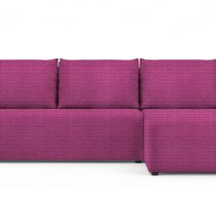 Диван угловой Алиса Shaggy FUCHSIA без подлокотников в Ревде - revda.mebel24.online | фото 2
