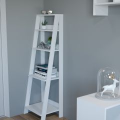 Этажерка лофт (белый) в Ревде - revda.mebel24.online | фото 2