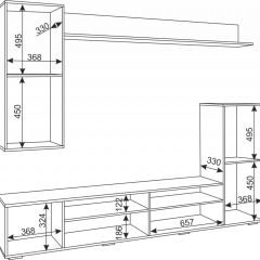 Гостиная Альфа (Белый/Белый глянец) в Ревде - revda.mebel24.online | фото 5