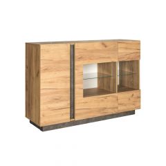 Гостиная Арчи (Дуб Золотой/Камень Темный) в Ревде - revda.mebel24.online | фото 4