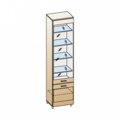 Гостиная Камелия Композиция 11 (Гикори Джексон темный) в Ревде - revda.mebel24.online | фото 8