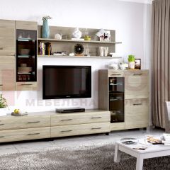Гостиная Камелия Композиция 6 (Гикори Джексон светлый) в Ревде - revda.mebel24.online | фото