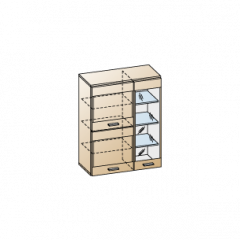 Гостиная Камелия Композиция 6 (Гикори Джексон темный) в Ревде - revda.mebel24.online | фото 2