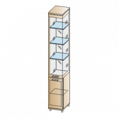 Гостиная Мелисса Композиция 12 (Гикори Джексон светлый) в Ревде - revda.mebel24.online | фото 3