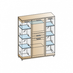 Гостиная Мелисса Композиция 6 (Гикори Джексон светлый) в Ревде - revda.mebel24.online | фото 2