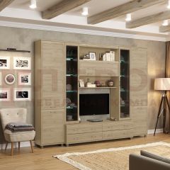 Гостиная Мелисса Композиция 9 (Гикори Джексон светлый) в Ревде - revda.mebel24.online | фото 4