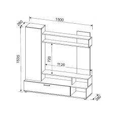 Гостиная МГС 9 (Белый/Цемент светлый) в Ревде - revda.mebel24.online | фото 4