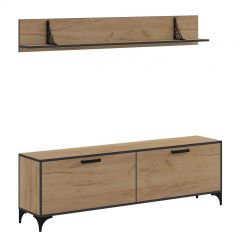 Гостиная Оскар Лофт (Дуб Золотой) в Ревде - revda.mebel24.online | фото 2