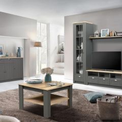Гостиная Прованс (модульная) Диамант серый в Ревде - revda.mebel24.online | фото 2