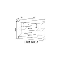 СОФИ Гостиная (модульная) дуб сонома/белый глянец в Ревде - revda.mebel24.online | фото 13