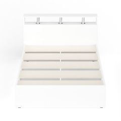 Камелия Кровать 1400, цвет белый, ШхГхВ 143,5х217х78,2 см., сп.м. 1400х2000 мм., без матраса, основание есть в Ревде - revda.mebel24.online | фото 5