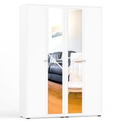 Камелия Шкаф 4-х створчатый, цвет белый, ШхГхВ 160х48х220 см., универсальная сборка, можно использовать как два отдельных шкафа в Ревде - revda.mebel24.online | фото 1