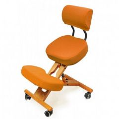 Коленный стул со спинкой Smartstool KW02В + Чехлы в Ревде - revda.mebel24.online | фото 4