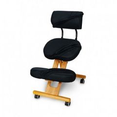 Коленный стул со спинкой Smartstool KW02В + Чехлы в Ревде - revda.mebel24.online | фото