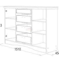 Комод многоцелевой Ольга-10 МДФ в Ревде - revda.mebel24.online | фото 2