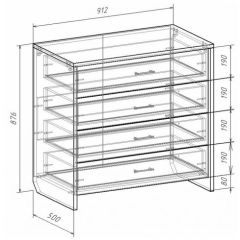 Комод с плитой 22 мм ЛИБЕРТИ в Ревде - revda.mebel24.online | фото 3