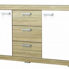 СОНАТА КС-1500 Комод (Дуб сонома/Белый глянец) в Ревде - revda.mebel24.online | фото