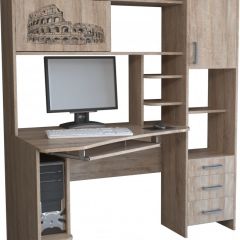 Компьютерный стол КЛ №6.0 левый (Дуб баррик) в Ревде - revda.mebel24.online | фото