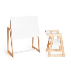 Комплект детской мебели стол и  два стула Я САМ "Лофт-Дуо" (Белый) в Ревде - revda.mebel24.online | фото 5