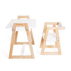 Комплект детской мебели стол и  два стула Я САМ "Лофт-Дуо" (Белый) в Ревде - revda.mebel24.online | фото 6