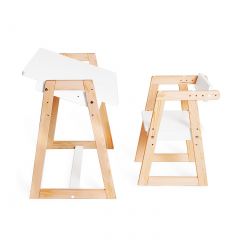 Комплект детской мебели стол и  два стула Я САМ "Лофт-Дуо" (Белый) в Ревде - revda.mebel24.online | фото 9
