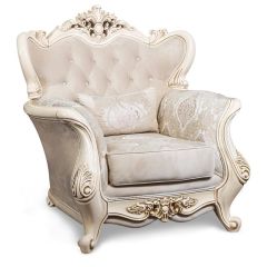 Комплект мягкой мебели Джоконда (крем глянец) в Ревде - revda.mebel24.online | фото 3