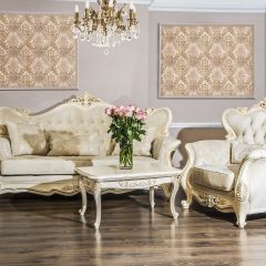 Комплект мягкой мебели Джоконда (крем глянец) в Ревде - revda.mebel24.online | фото