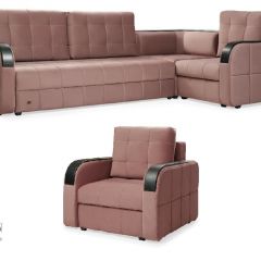 Комплект мягкой мебели Остин HB-178-18 (Велюр) Угловой + 1 кресло в Ревде - revda.mebel24.online | фото 1