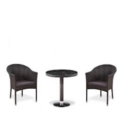 Комплект плетеной мебели T601/Y350A-W53 Brown (2+1) в Ревде - revda.mebel24.online | фото