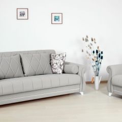 Комплект Роуз ТД 414 диван-кровать + кресло + комплект подушек в Ревде - revda.mebel24.online | фото