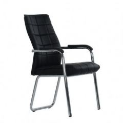 Кресло Barneo K-14 для посетителей и переговорных (черный) в Ревде - revda.mebel24.online | фото