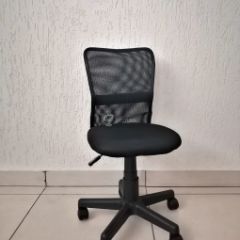 Кресло Barneo K-401 детское (черная ткань/сетка) в Ревде - revda.mebel24.online | фото