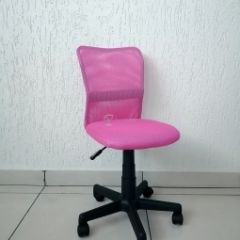 Кресло Barneo K-401 детское (розовая ткань/сетка) в Ревде - revda.mebel24.online | фото 1