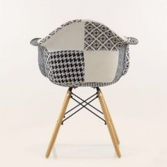 Кресло Barneo N-14 Patchwork черно-белый в Ревде - revda.mebel24.online | фото 4