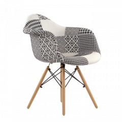 Кресло Barneo N-14 Patchwork черно-белый в Ревде - revda.mebel24.online | фото